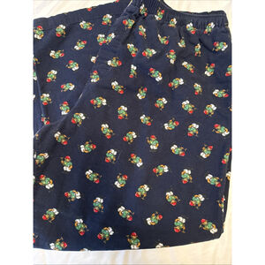 Ralph Lauren Large Polo Bear Cottom Flannel Lounge Pajama Pants Polo Bear